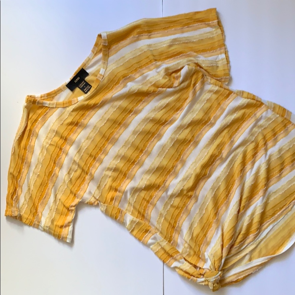 Rain Brunout Stripe Short Sleeve Top Woman’s Small